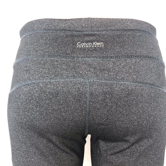 Calvin Klein Charcoal Gray Performance Shorts Quick Dry Fabric Ruched Sides - Picture 5 of 16